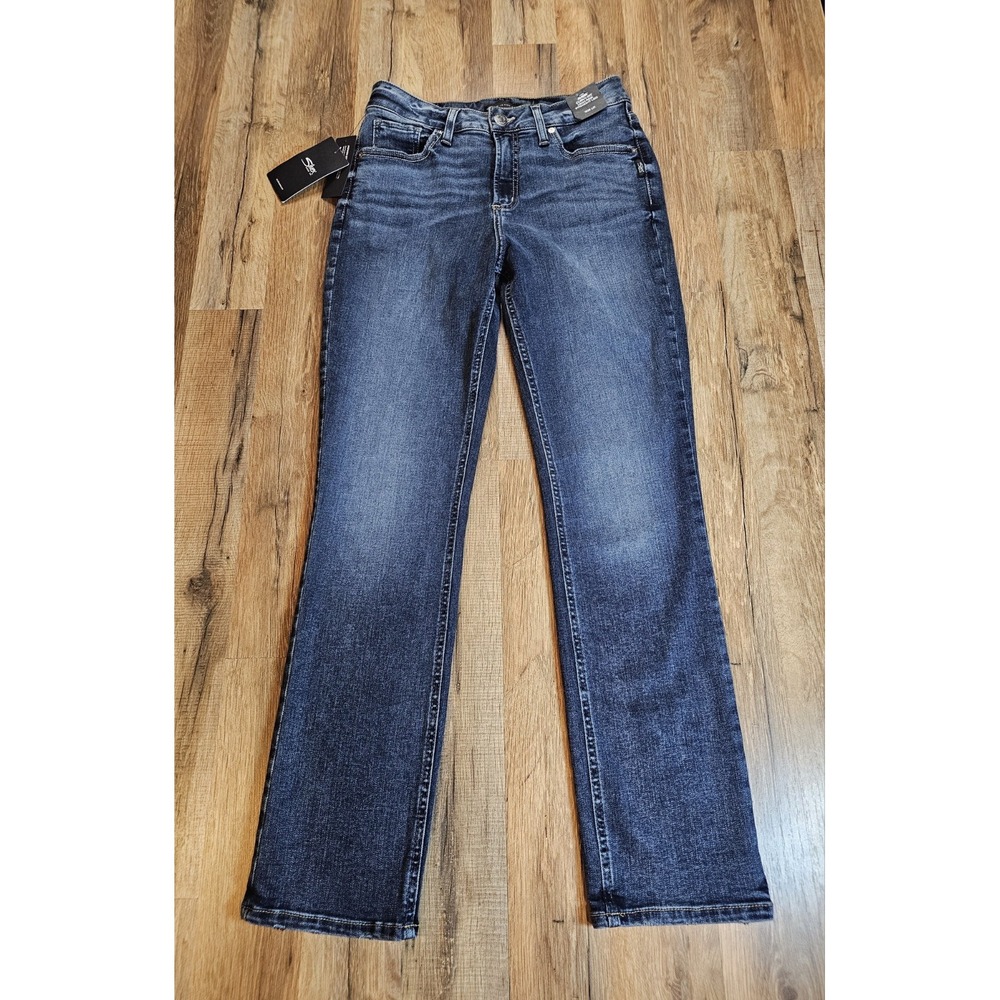 Silver Jeans Co Avery Curvy Fit Straight Leg Jeans Women's 28 High Rise NWT